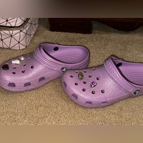 Purple Glitter Crocs - Picture 3 of 4